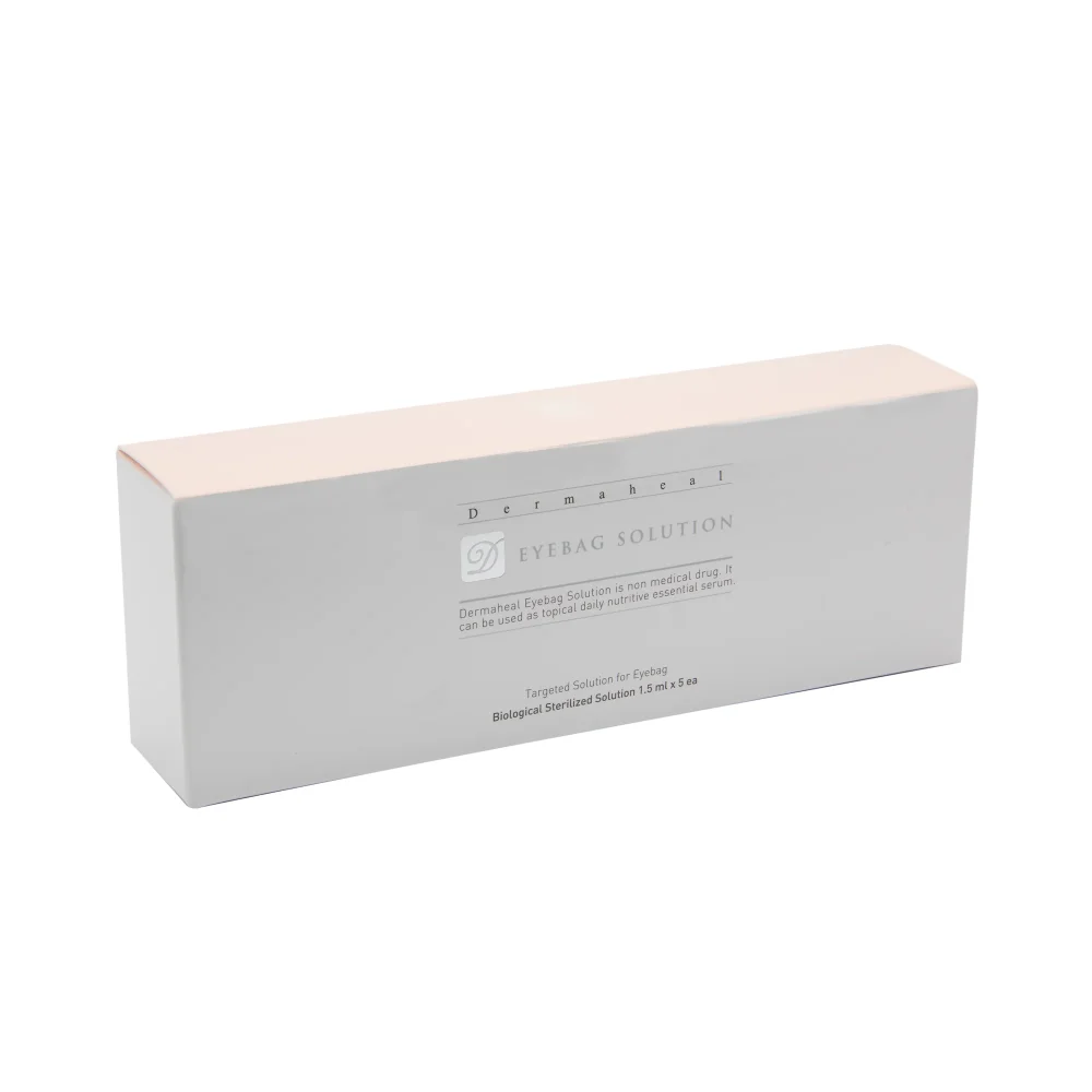 DERMAHEAL EYE BAG SOLUTION 1×1,5 ml – Intenzivan mezoterapijski booster ciljano djeluje na natečenost i “vrećice” ispod očiju, koristeći pažljivo odabrani peptidni kompleks